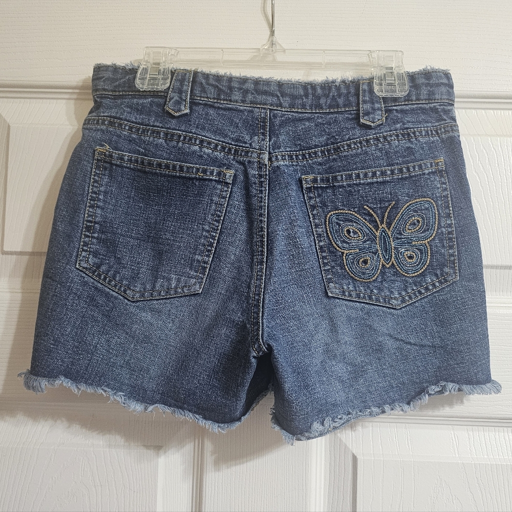 Old Navy Blue Jean Shorts with Butterfly